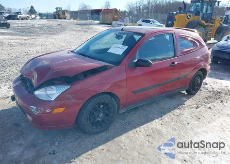 2002 Ford Focus Zx3 z USA, uszkodzony, nr VIN 3FAFP31352R155619